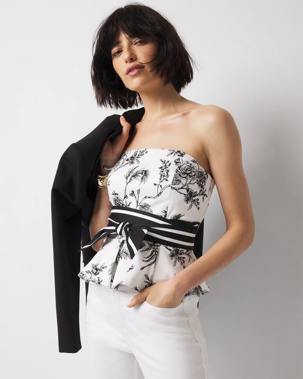 ELCHELE エルチェレ　RIB BUSTIER TEE RIB BUSTIER TEE